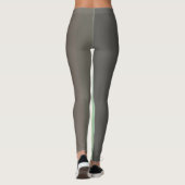 Leggings Gris et vert Abstrait (Dos)