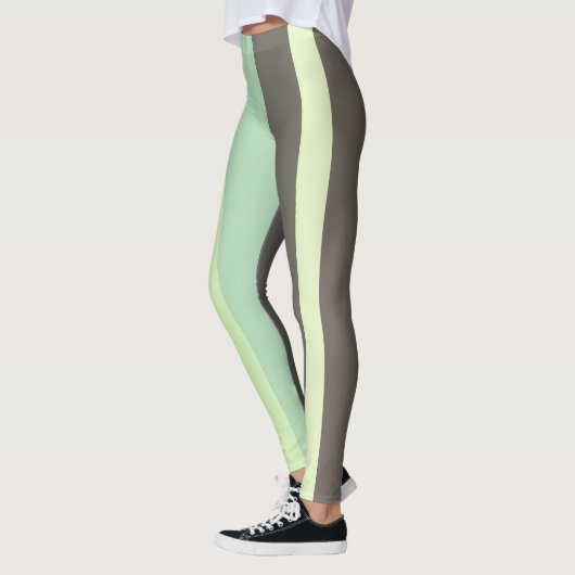 Leggings Gris et vert Abstrait (Gauche)