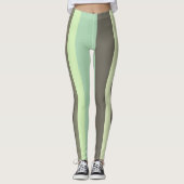 Leggings Gris et vert Abstrait (Devant)