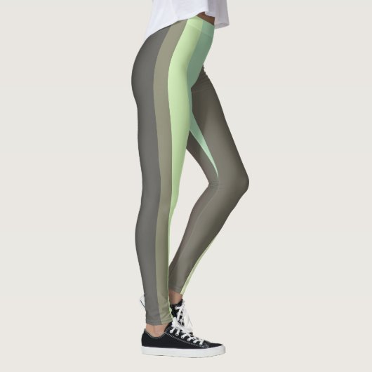 Leggings Gris et vert Abstrait (Droite)