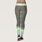 Leggings Gris et vert Abstrait (Dos)