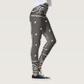 Leggings gris foncé de Bandana (Droite)