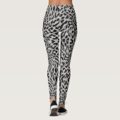 Leggings Gris Leopard Safari Imprimer (Dos)