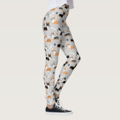 Leggings Gris Motif de Corgi (Droite)
