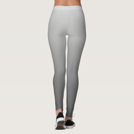 Leggings Gris neutre et simple de gradient (Dos)