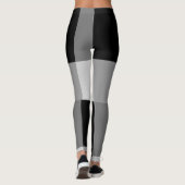 Leggings Gris & Noir Art Design (Dos)