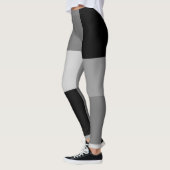Leggings Gris & Noir Art Design (Gauche)