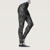 Leggings Gris noir de Camo de camouflage (Droite)