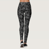 Leggings Gris noir de Camo de camouflage (Dos)