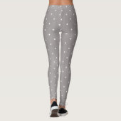 Leggings Gris & Petits Pois blancs Chic Lounge ou Salle de  (Dos)