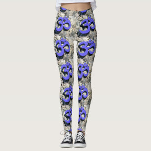 Leggings gris pourpre