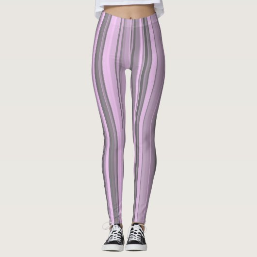 Leggings Gris pourpre (Devant)