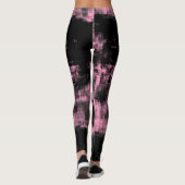 Leggings Gris rose et noir (Dos)