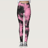 Leggings Gris rose et noir (Devant)