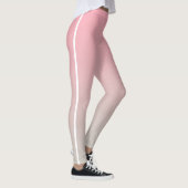 Leggings Gris rose Ombre Gradient Custom Business Logo (Droite)