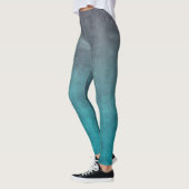 Leggings Gris Turquoise rustique ombre (Gauche)