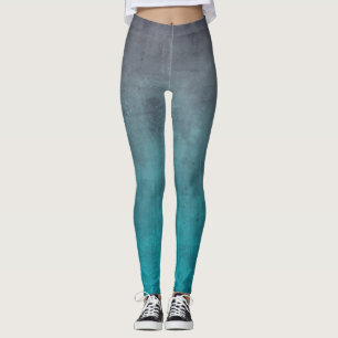 Leggings Gris Turquoise rustique ombre