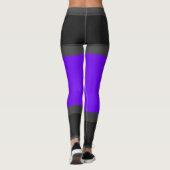 Leggings Gris violet avec texte Changer la couleur Jog fémi (Dos)