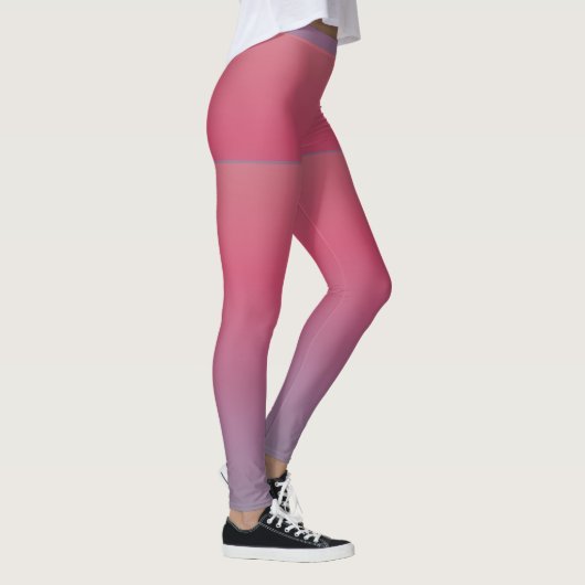 Leggings Gris violet dégradé rose, Shorts, Monogramme perso (Droite)