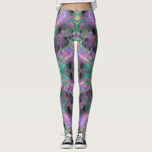 Leggings ~ groen paars ~ Origineel