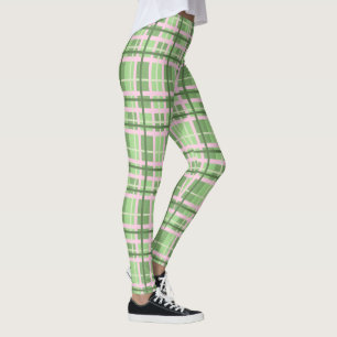 Leggings-groene speldenstaart voor vrouwen leggings