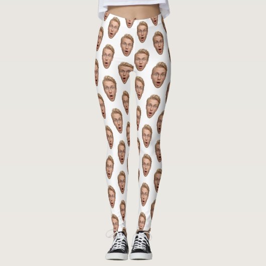 Leggings Groom Custom Face Funny Bachelorette Party (Devant)