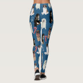 Leggings Gros Chiens de Noël (Dos)