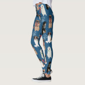 Leggings Gros Chiens de Noël (Gauche)