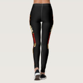 Leggings Gros crackers rouge et or (Dos)