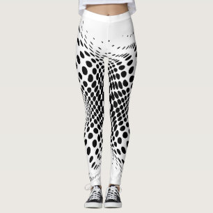 Leggings Gros demi-ton Abstrait Thunder-Cove du cercle X