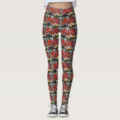 Leggings Gros Moteur de feu rouge, (Devant)