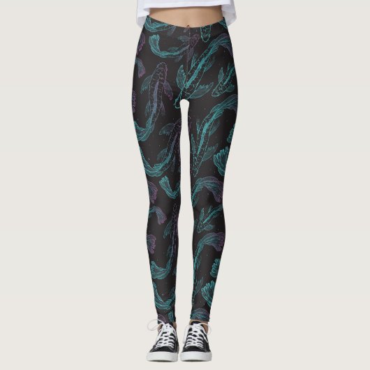 Leggings Gros paquet motif (Devant)