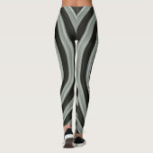 Leggings grosse spirale noire et blanche (Dos)