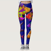 Leggings Grosses légendes de poisson (Devant)