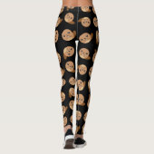 Leggings Grotte de castor de Cute kawaii noir (Dos)
