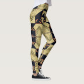 Leggings Grue en papier Beige et noir (Droite)