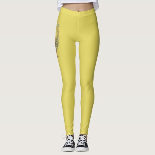 Leggings Grue tropicale (Devant)