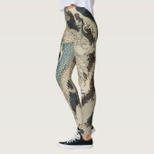 Leggings Grues sur un pin couvert de neige Hokusai (Gauche)