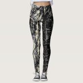 Leggings Grunge abstrait (Devant)