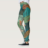 Leggings Grunge Abstrait : Conception Motif transparente. (Gauche)