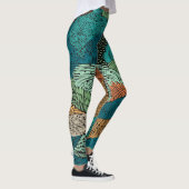 Leggings Grunge Abstrait : Conception Motif transparente. (Droite)