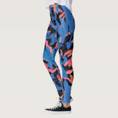 Leggings Grunge Abstrait motif floral (Gauche)