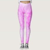 Leggings Grunge Abstrait rose chaud (Devant)