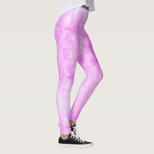 Leggings Grunge Abstrait rose chaud (Droite)