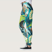 Leggings Grunge Abstrait : Surface Robuste Sans Fil. (Gauche)