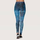 Leggings Grunge bleu Abstrait (Dos)