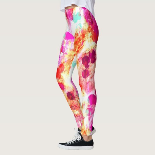 Leggings Grunge couleur point texture arrière - plan (Gauche)
