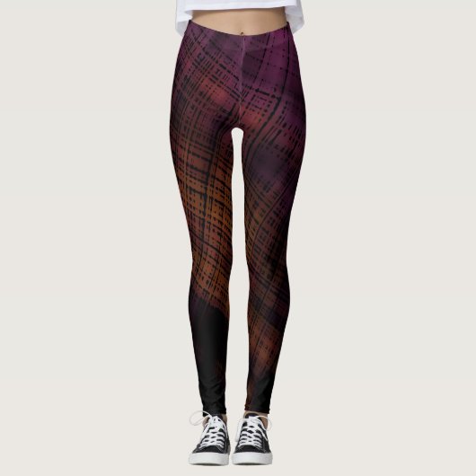 Leggings Grunge foncé (Devant)