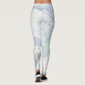 Leggings Grunge Rose bleu (Dos)