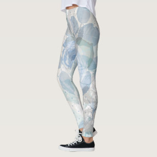 Leggings Grunge Rose bleu